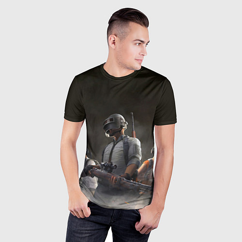 Мужская спорт-футболка PUBG Soldier / 3D-принт – фото 3