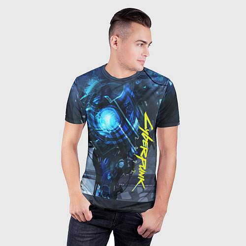 Мужская спорт-футболка Cyberpunk 2077 / 3D-принт – фото 3