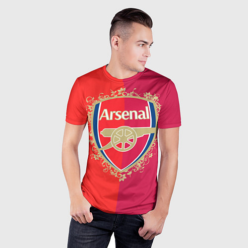 Мужская спорт-футболка FC Arsenal - emblem / 3D-принт – фото 3