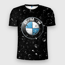 Футболка спортивная мужская BMW под Дождём, цвет: 3D-принт