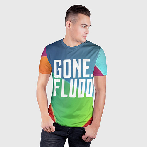Мужская спорт-футболка GONE Fludd / 3D-принт – фото 3