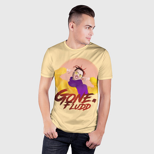 Мужская спорт-футболка Gone Fludd / 3D-принт – фото 3
