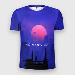 Футболка спортивная мужская No Man's Sky: Night, цвет: 3D-принт