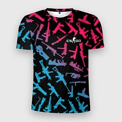 Мужская спорт-футболка CS:GO Neon Weapons