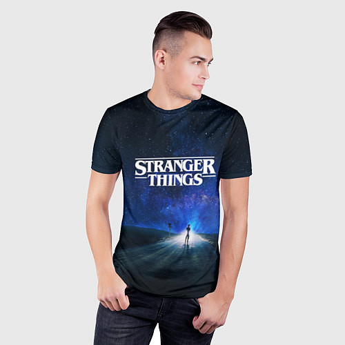 Мужская спорт-футболка Stranger Things: Road Light / 3D-принт – фото 3