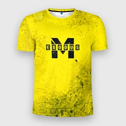Футболка спортивная мужская Metro Exodus: Yellow Grunge, цвет: 3D-принт