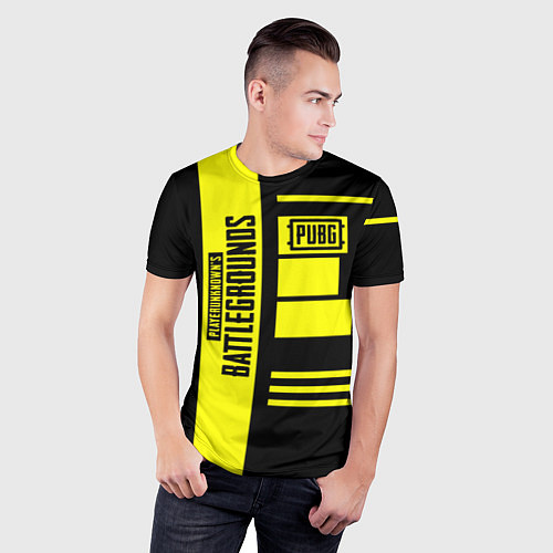 Мужская спорт-футболка PUBG: Yellow Lifestyle / 3D-принт – фото 3