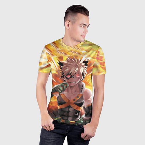 Мужская спорт-футболка Fire Academia / 3D-принт – фото 3