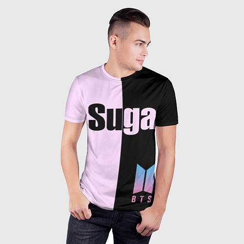 Мужская спорт-футболка BTS Suga / 3D-принт – фото 3