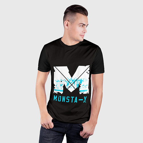 Мужская спорт-футболка MONSTA X / 3D-принт – фото 3
