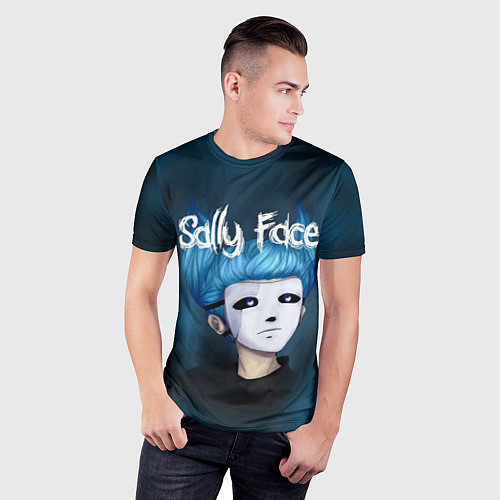 Мужская спорт-футболка Sally Face / 3D-принт – фото 3