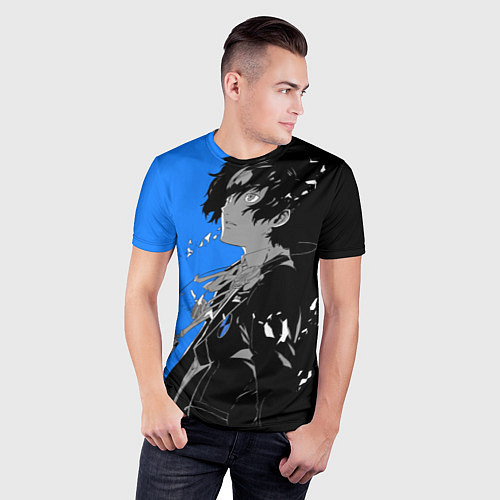 Мужская спорт-футболка Makoto Yuki: Persona 5 / 3D-принт – фото 3