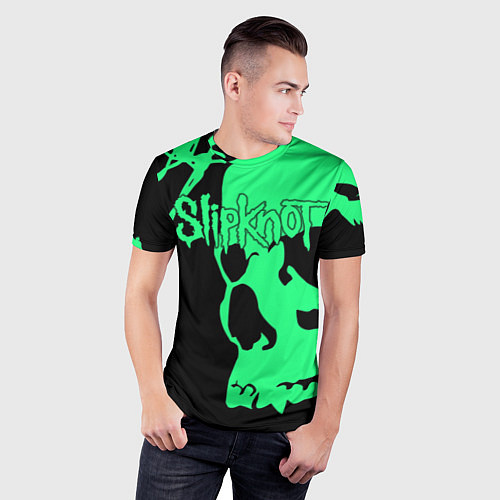 Мужская спорт-футболка Slipknot: Acid Skull / 3D-принт – фото 3