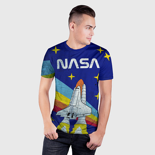 Мужская спорт-футболка NASA: Magic Space / 3D-принт – фото 3