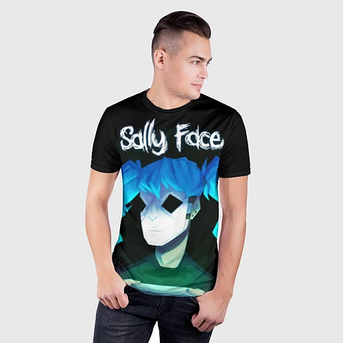 Мужская спорт-футболка Sally Face: Light Silhouette / 3D-принт – фото 3