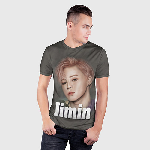 Мужская спорт-футболка BTS Jimin / 3D-принт – фото 3