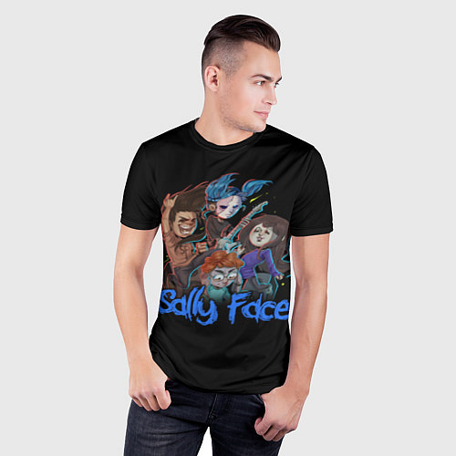 Мужская спорт-футболка Sally Face: Rock Band / 3D-принт – фото 3