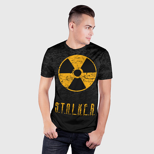 Мужская спорт-футболка STALKER: Radioactive / 3D-принт – фото 3