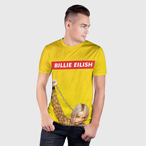 Мужская спорт-футболка Billie Eilish / 3D-принт – фото 3