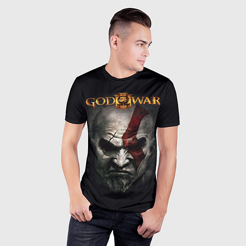 Мужская спорт-футболка God of War / 3D-принт – фото 3