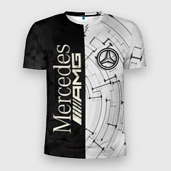 Футболка спортивная мужская Mercedes AMG: Techno Style, цвет: 3D-принт