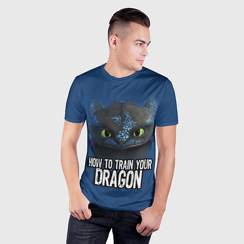 Мужская спорт-футболка How to train your dragon / 3D-принт – фото 3