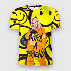 Футболка спортивная мужская Billie Eilish: Bury a Friend, цвет: 3D-принт