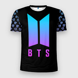 Футболка спортивная мужская BTS: Neon Night, цвет: 3D-принт