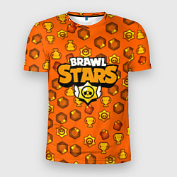 Футболка спортивная мужская Brawl Stars: Orange Team, цвет: 3D-принт