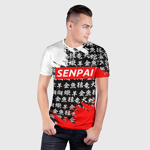 Мужская спорт-футболка SENPAI / 3D-принт – фото 3