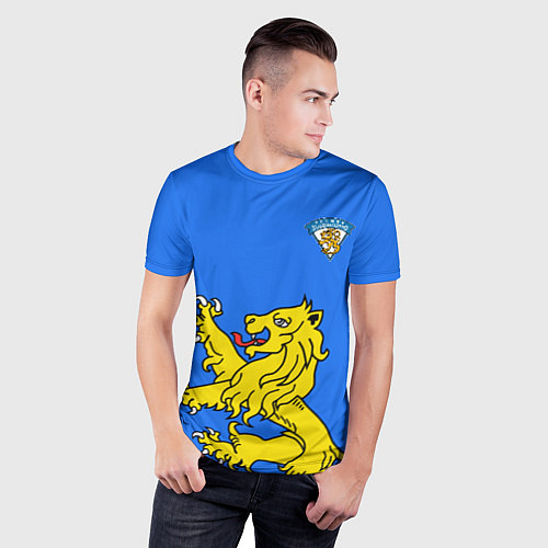 Мужская спорт-футболка Сборная Финляндии / 3D-принт – фото 3