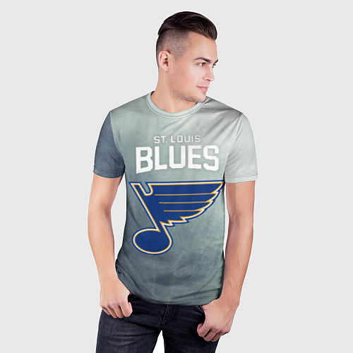 Мужская спорт-футболка St Louis Blues / 3D-принт – фото 3