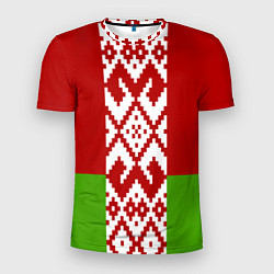 Мужская спорт-футболка Беларусь флаг