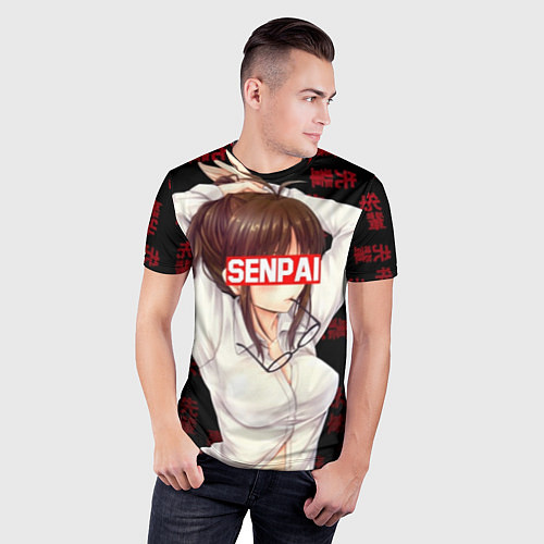 Мужская спорт-футболка Anime Senpai / 3D-принт – фото 3