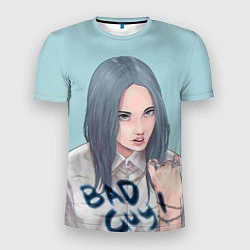 Мужская спорт-футболка Billie Eilish: Bad Guy