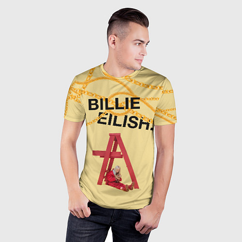 Мужская спорт-футболка BILLIE EILISH / 3D-принт – фото 3