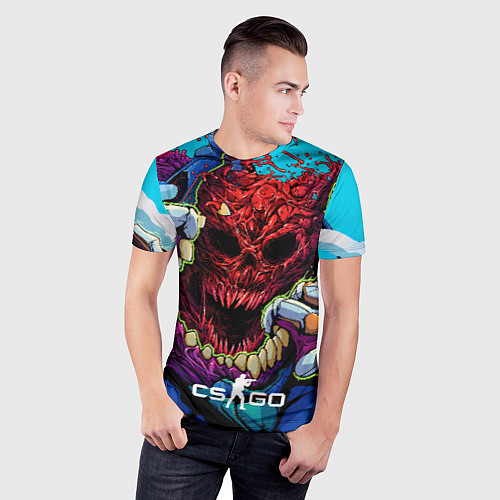 Мужская спорт-футболка CS GO monster / 3D-принт – фото 3