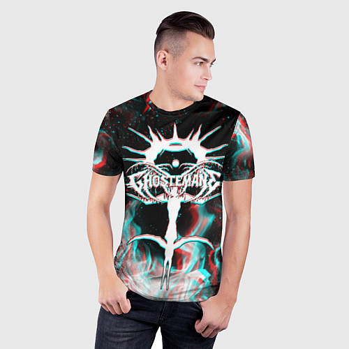 Мужская спорт-футболка GHOSTEMANE GLITCH / 3D-принт – фото 3