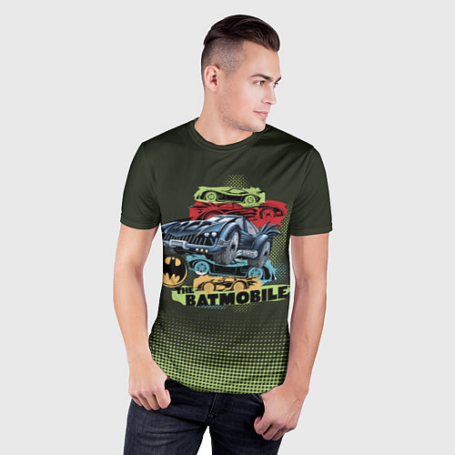 Мужская спорт-футболка The Batmobile / 3D-принт – фото 3