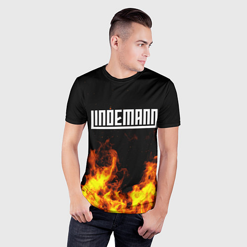 Мужская спорт-футболка LINDEMANN: Flame / 3D-принт – фото 3