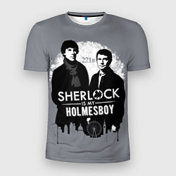 Футболка спортивная мужская Sherlock Holmesboy, цвет: 3D-принт