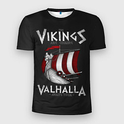 Футболка спортивная мужская Vikings Valhalla, цвет: 3D-принт
