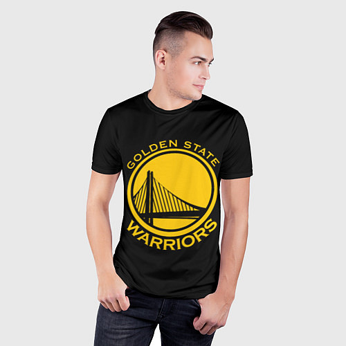 Мужская спорт-футболка GOLDEN STATE WARRIORS / 3D-принт – фото 3