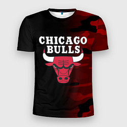 Футболка спортивная мужская CHICAGO BULLS, цвет: 3D-принт