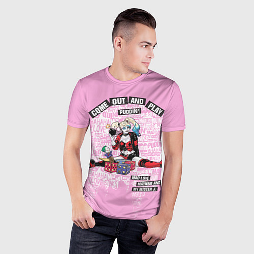 Мужская спорт-футболка Harley Quinn / 3D-принт – фото 3