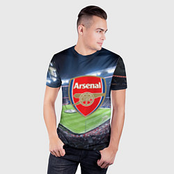 Футболка спортивная мужская FC Arsenal, цвет: 3D-принт — фото 2