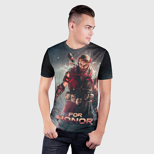 Мужская спорт-футболка Shadows of the Hitokiri art / 3D-принт – фото 3