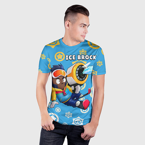 Мужская спорт-футболка Ice Brock / 3D-принт – фото 3
