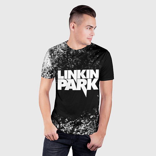 Мужская спорт-футболка Linkin Park / 3D-принт – фото 3