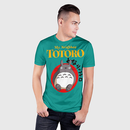 Мужская спорт-футболка Totoro / 3D-принт – фото 3